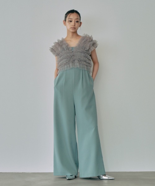 セール】チュールベストオールインワンドレス / tulle vest all in one