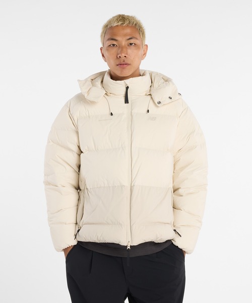 セール】NB GREY カラーブロックダウンジャケット（ダウンジャケット