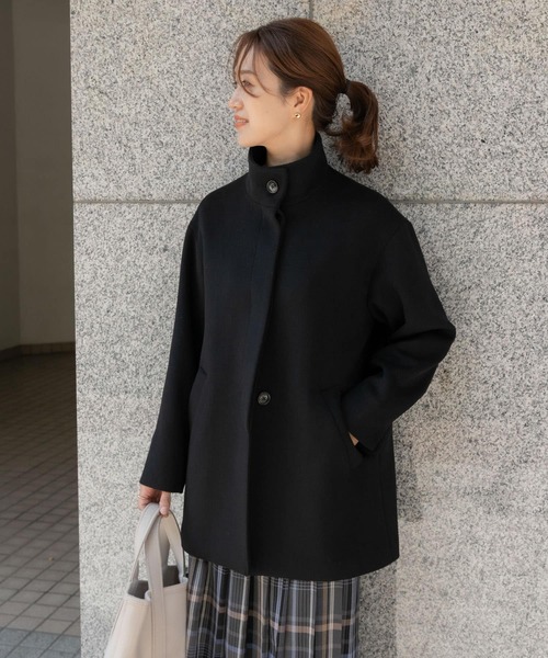 セール】スタンドカラーミドルコート（その他アウター）｜URBAN