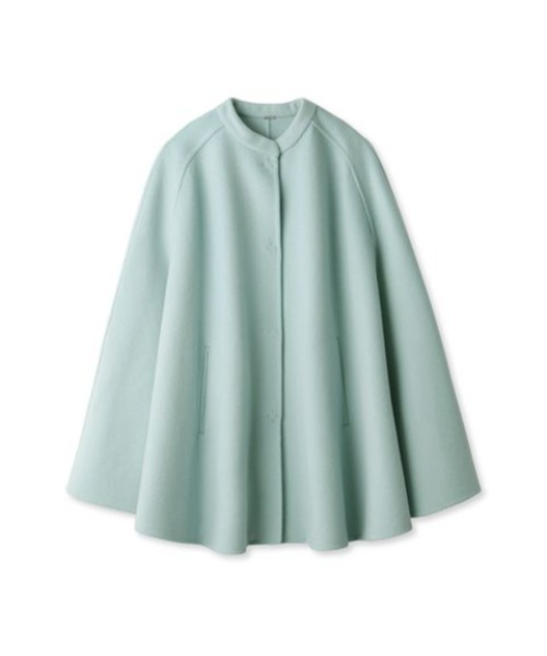 Mila Owen（ミラオーウェン）の「ウール混スタンドカラーリバーケープ