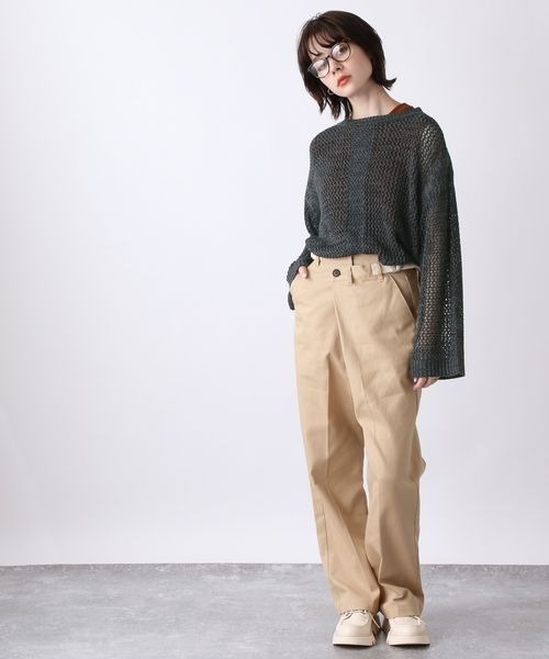 JEANASIS（ジーナシス）の「ベルトツキデザインチノパンツ/122581