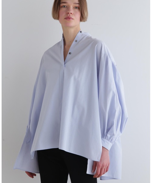 タイプライターギャザーブラウス（シャツ/ブラウス）｜LE PHIL