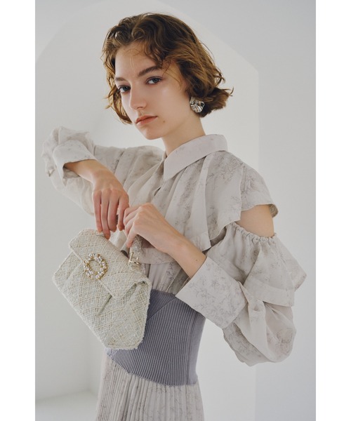 SNIDEL（スナイデル）の「ビジューポイントバッグ（ハンドバッグ