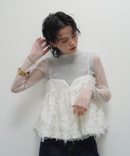 MECRE（メクル）の「ジャガードキャミソール（キャミソール）」 - WEAR