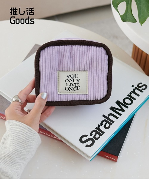 セール】【推し活対応◎】コーデュロイパデッドポーチS（ポーチ