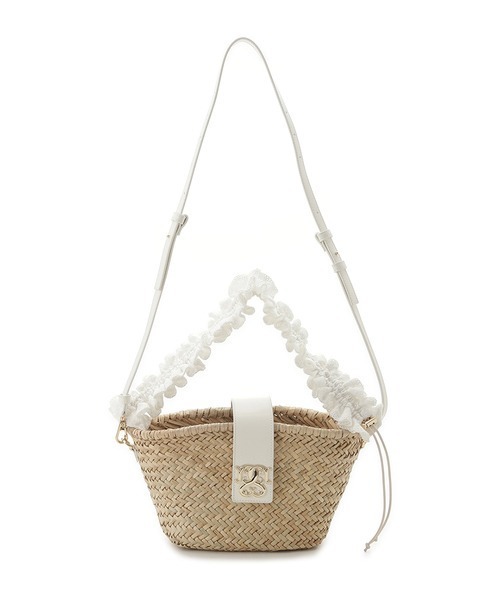 SNIDEL（スナイデル）の「コットンショルダーブレードバッグ（かご