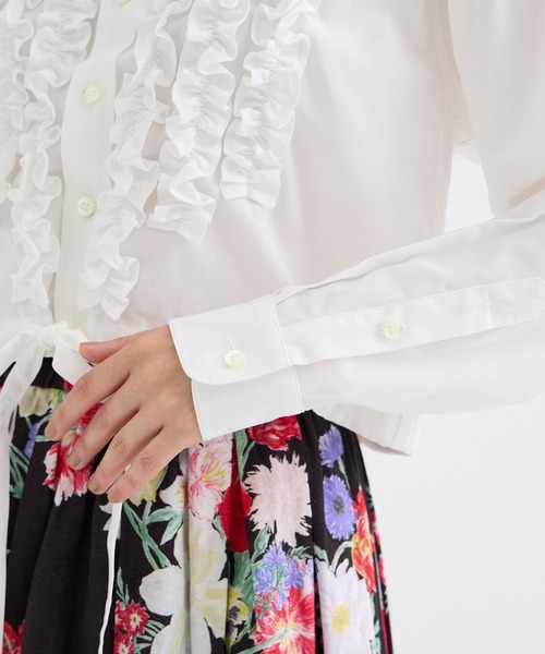 KEITAMARUYAMA/ケイタマルヤマ】Frill short SH/フリルショートシャツ