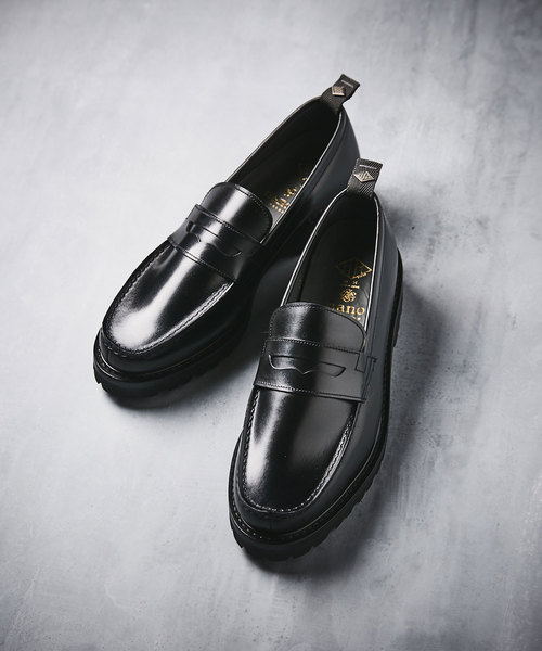 ケイスケ 未使用級WH×ナノユニバース ローファー ブラック 25 NANO