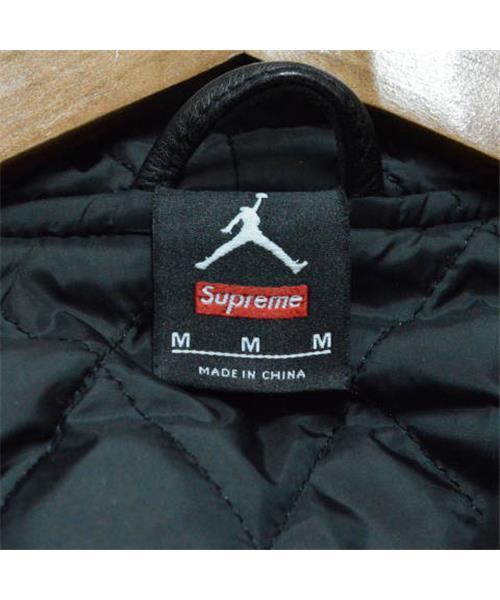 ブランド古着】NIKE Jordan Hooded Varsity Jacket レザー切り替え