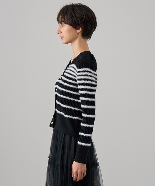 ANAYI（アナイ）の「フェザーボーダー カーディガン（カーディガン