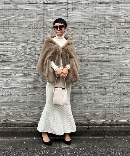 JENNE（ジェンヌ）の「リッチボリューム ファーケープ（その他アウター