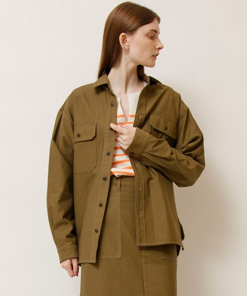 バックサテンミリタリーシャツ | ジョンブル公式通販/JOHNBULL ONLINE