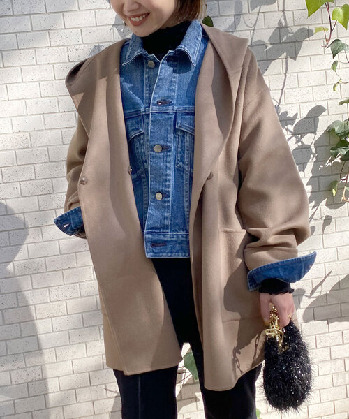 SLOBE IENA（スローブイエナ）の「HAMILTONダブルフェイスフードコート