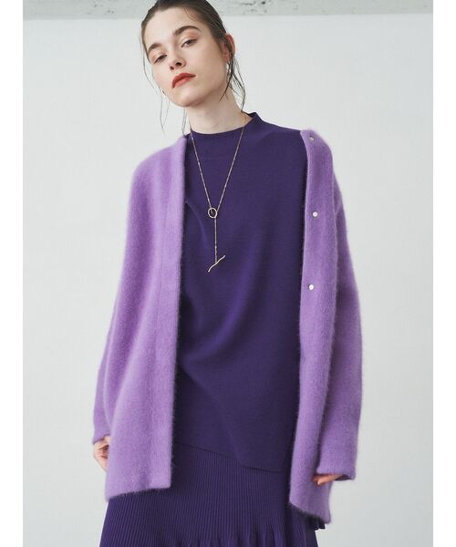 ELENDEEK（エレンディーク）の「ラクーンミックスダブルカーディガン