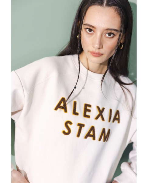 ALEXIA STAM（アリシアスタン）の「Chenille Logo Sweatshirt/刺繍ロゴ