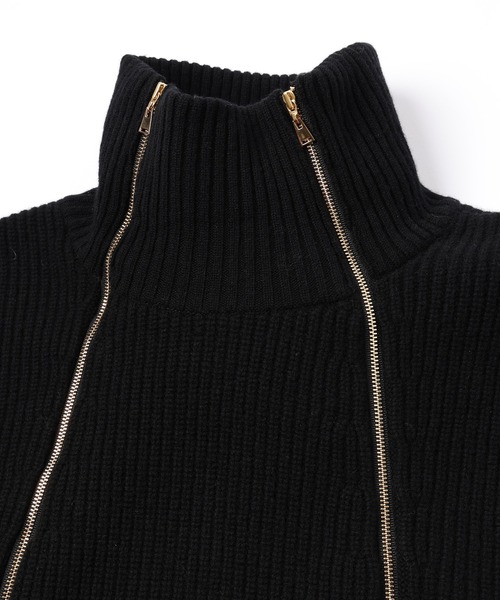 CULLNI（クルニ）の「24-AW-044 / Double Zip High Neck Knit（ニット