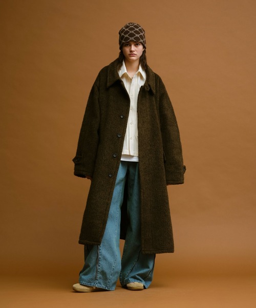 soerte（ソエルテ）の「Wool Blend Shaggy Over Coat / ウールブレンド