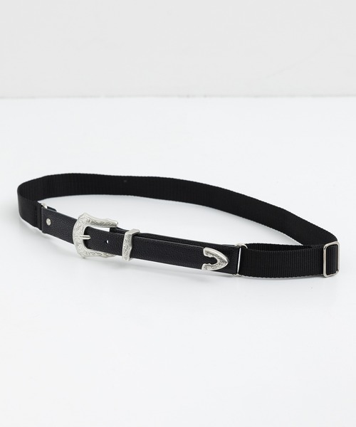 TOGA（トーガ）の「【TOGA TOO/トーガトゥ】Leather nylon belt/レザー