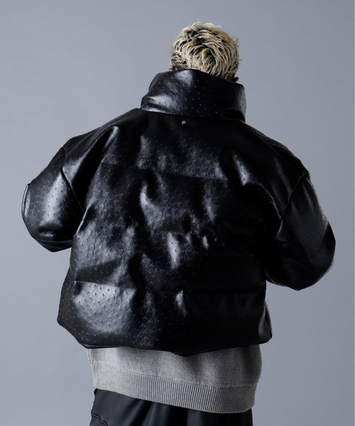 セール】DankeSchon/ダンケシェーン/PU SHORT BLOUSON OSTRICH