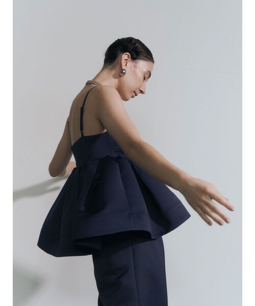 UN3D.（アンスリード）の「サテンギャザーキャミソール（キャミソール