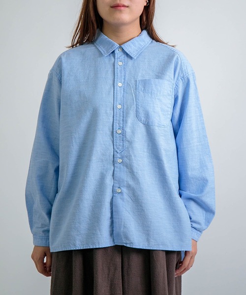 D.M.G. / ディーエムジー] オックスシャンブレー ナチュラルシャツ