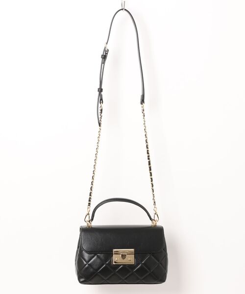 Alva アルヴァ キルトチェーンストラップトップハンドルバッグ