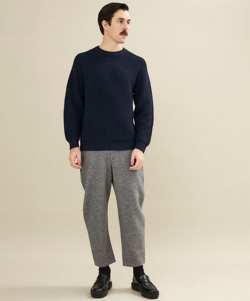 BATONER（バトナー）の「シグネチャークルーネックニット/SIGNATURE