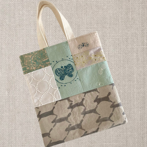 ミナペルホネン A4パッチワーク バッグ minaperhonen トートバッグ