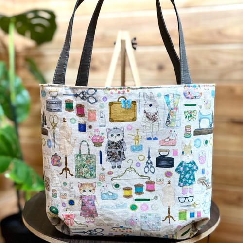 ⭐︎ユキエモン生地使用⭐︎ミニトートバッグ⭐︎ナチュラル感のある