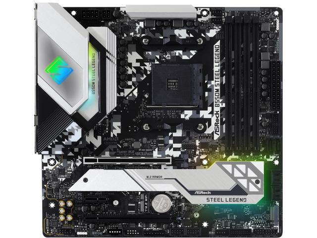 NeweggBusiness - Open Box: ASRock B550M STEEL LEGEND AM4 AMD B550