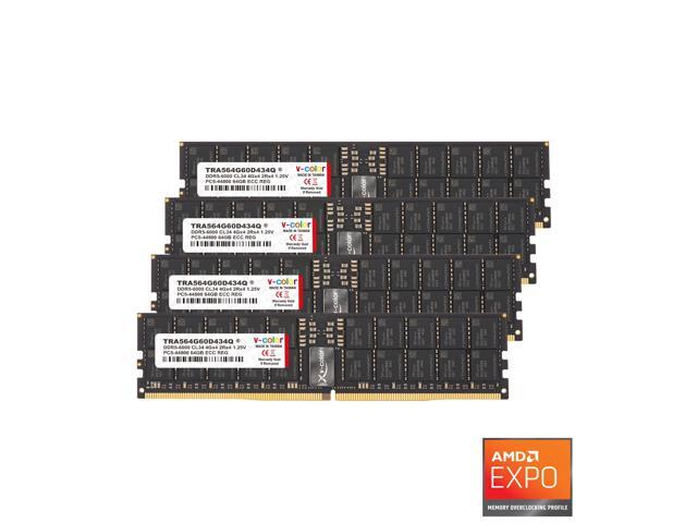 NeweggBusiness - V-COLOR DDR5 256GB (64GBx4) 6000MHz CL34 4Gx4