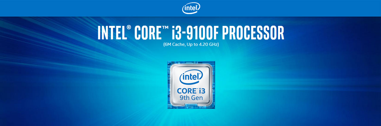 Intel Core i3-9100F Coffee Lake 4-Core 3.6 GHz (Turbo) Desktop