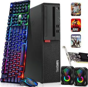 Refurbished: Lenovo ThinkCentre Gaming Desktop PC Intel Core i5