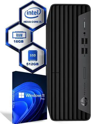 Refurbished: HP ProDesk 600 G6 Desktop, Intel Core i5-10500 Upto