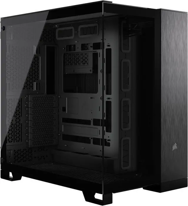 CORSAIR 6500X Mid-Tower Dual Chamber PC Case, Black/Obsidian
