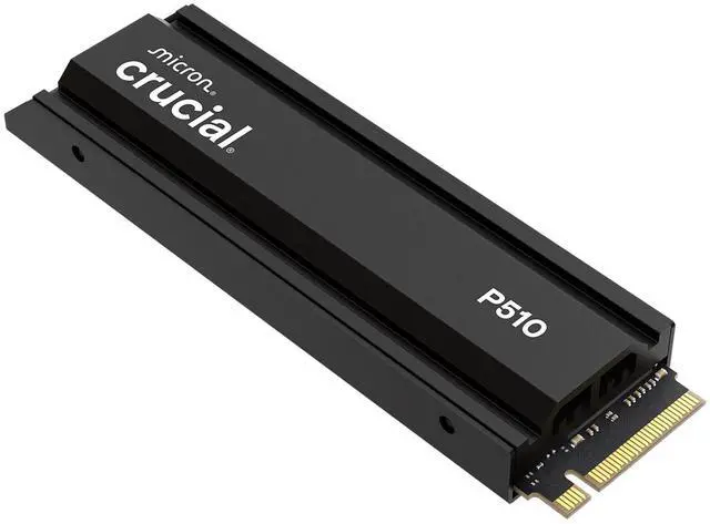 Crucial P510 2TB Gen5 NVMe SSD with Heatsink, Up to 11,000 MB/s