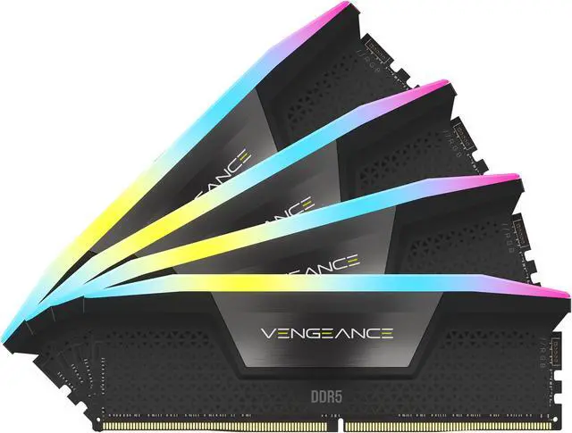 CORSAIR Vengeance RGB 128GB (4 x 32GB) 288-Pin PC RAM DDR5 5600