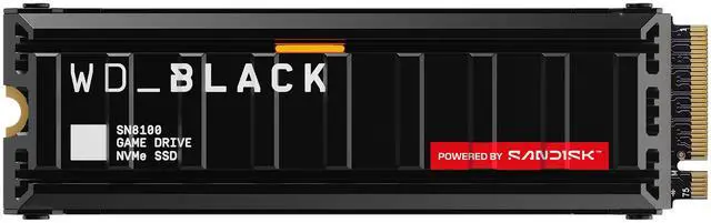 WD_BLACK SN8100 NVMe SSD - 4TB, With Heatsink, M.2 2280 PCI