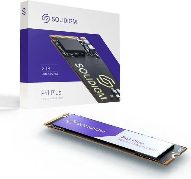 Solidigm P41 Plus 2TB M.2 2280 PCIe 4.0 NVMe Gen4 Internal Solid