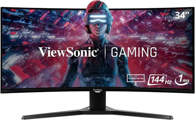 ViewSonic VX3418-2KPC 34 Inch 21:9 UltraWide WQHD 1440p 144Hz 1ms