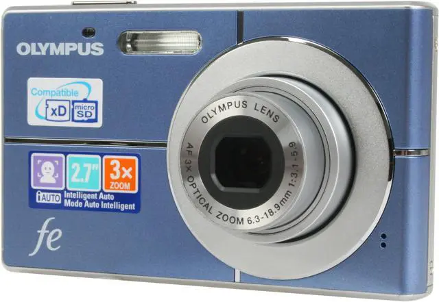 OLYMPUS FE-3000 Light Blue 10.0 MP Digital Camera - Newegg.com