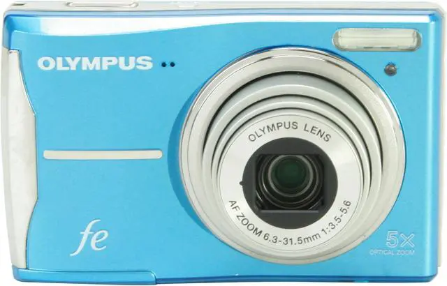 OLYMPUS FE-46 Light Blue 12.0 MP Digital Camera with a FREE CASE