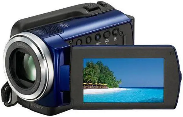 SONY DCR-SR47 Blue 60GB HDD Handycam Camcorder - Newegg.com