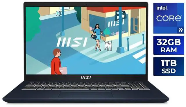 Refurbished: MSI Modern 15 H Laptop Intel Core i9-13900H 32GB