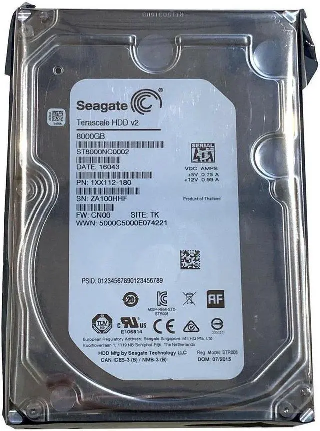Seagate Terascale 8TB 512e SATA 6Gb/s 7200 RPM 3.5-Inch Enterprise