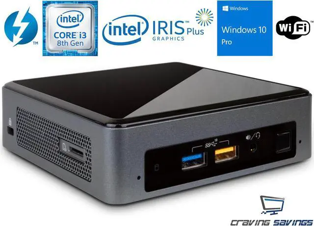 Refurbished: Intel NUC8i3BEK Mini PC/HTPC, Intel Core i3-8109U Up