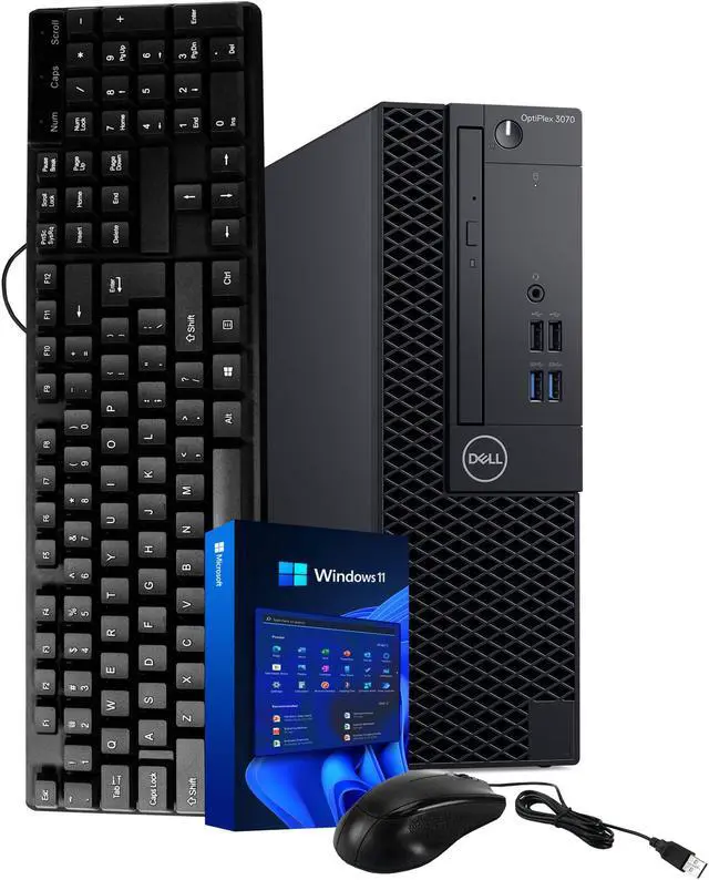Refurbished: Dell OptiPlex 3070 - Windows 11 Pro Desktop Computer