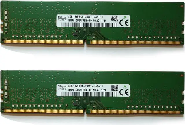 Hynix HMA81GU6AFR8N-UH 16GB (2X8GB) DDR4 2400MHz Desktop PC RAM