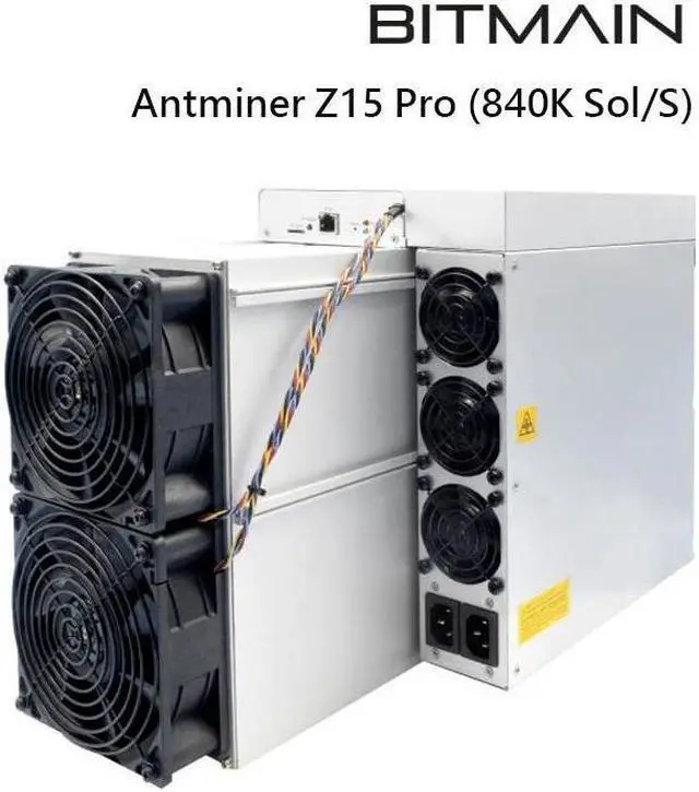 New Bitmain Antminer Z15 Pro ZEC ASIC Mining 840ksol/s Hashrate