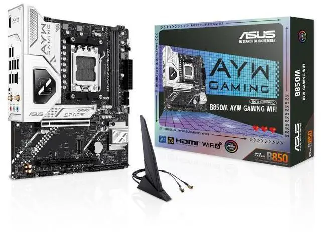 ASUS B850M AYW GAMING WIFI AMD B850 micro-ATXmotherboard AM5, DDR5